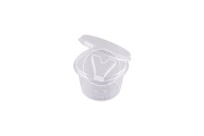 სოუსის თასი 50 მლ., კომბინირებული თავსახურით