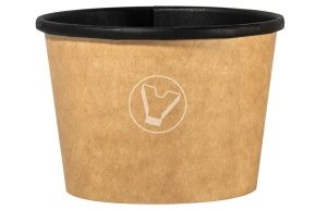 შავი თასი თავსახურის გარეშე წვნიანისთვის, OneBowl 380 მლ.