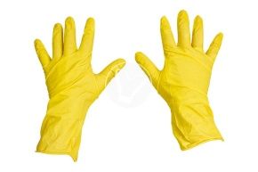 რეზინის ხელთათმანები, L (VerdeVita)