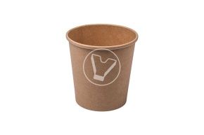 Soup bowl without lid EcoSoup, 480 ml, kraft