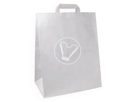 პარკი ბრტყელი სახელურებით, 350*150*450 მმ, თეთრი