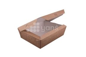 ლანჩ-ბოქსი CraftBox მუყაო, 1000 მლ, 170/190*130/150*50 მმ, კრაფტი
