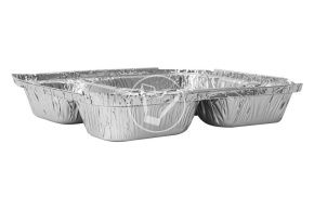 ალუმინის კონტეინერი 4 განყოფილებიანი Lamina C4, 235*200*42 / 1000 მლ