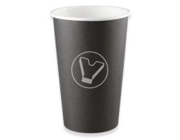 ჭიქა, 400 მლ, შავი (Unikscup)