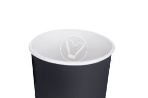 შავი ორშრიანი ჭიქა ცხელი სასმელებისთვის 350 მლ (VERDE VITA) 