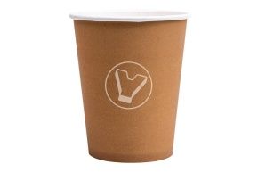 ჭიქა, 250 მლ, d-80, კრაფტი (ლიგა პაკი) (280 მლ პირამდე)