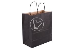 შავი პარკი გრეხილი სახელურებით 220*120*250