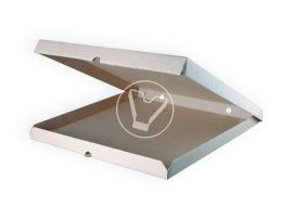 პიცის ყუთი, 360*360*40 მმ, გოფრირებული, კრაფტი