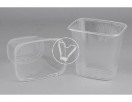 კონტეინერი 500 მლ. 108x82x102.8 მმ, გამჭვირვალე
