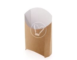 შეფუთვა Eco Fry M, 110*100*50 მმ, კრაფტი (DOECO)