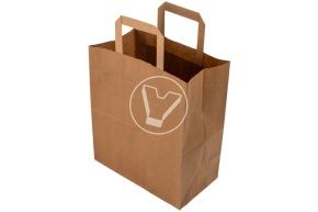 კრაფტის პარკი ბრტყელი სახელურებით 220*120*250, 70 გ/მ (მ)