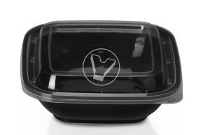 კონტეინერი SpK-126 (12x12) ძირი, 250 მლ, შავი