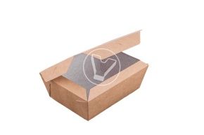 ლანჩ-ბოქსი (ყუთი) CRAFTBOX600 130/150*95/115*50 მმ, კრაფტი