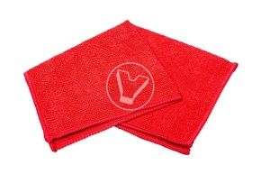 მიკროფიბრის ხელსახოცი"Standart", 30*30 მმ, წითელი