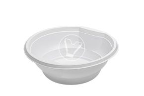 თეფში ღრმა, 500 მლ, თეთრი (PP, სტიროპლასტი)