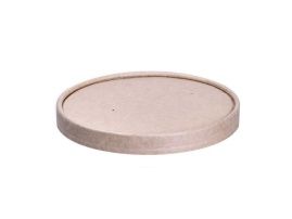 ქაღალდის თავსახური, 116 მმ, კრაფტი, საწვნისთვის 760 მლ (EcoSoup)