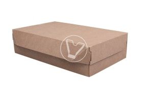 შეფუთვა ტორტებისთვის EcoCake 1900 230*140*60, კრაფტი