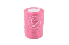 ატლასის ლენტი, 1.2 სმ*25 მ, ვარდისფერი