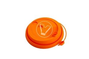 თავსახური, d-80, ნარინჯისფერი, მქრქალი, სარქველით და სასმელი ნახვრეტით