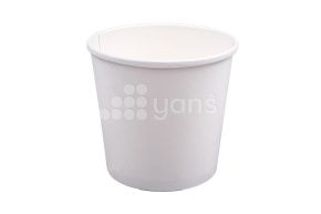 თეთრი თასი სახურავის გარეშე წვნიანისთვის EcoSoup, 760 მლ