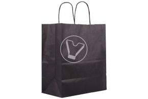 შავი პარკი გრეხილი სახელურებით 220*120*250