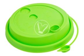 თავსახური d-90 საქრქველით, სალათისფერი მქრთალი სასმელი ნახვრეტით, PP სიახლე