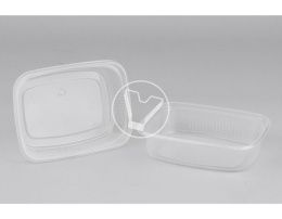 კონტეინერი 125 მლ. 108x82x25მმ, გამჭვირვალე, 108*82**27მმ