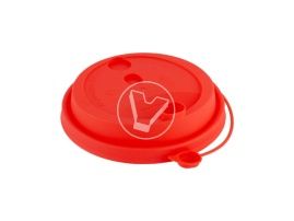 თავსახური, d-90, წითელი, მქრქალი, სარქველით და სასმელი ნახვრეტით