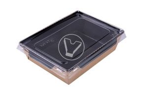 სალათის თასი Eco OpSalad 500 მლ.  "Black series" GEOBOX-500/Black