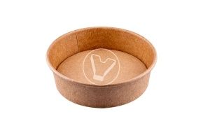 Salad bowl, 500 ml, without lid, "Pure kraft"