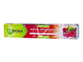 ფოლგა Lamina, 1500 გ, 45 სმ * 60 მ * 18 მკრ ფუტლიარში ყუთში