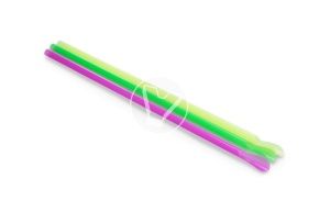 საწრუპი მილი ფერადი, კოვზით, 6*240 მმ.