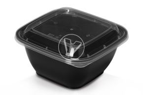 კონტეინერი SpK-126 (12x12) ძირი, 500 მლ, შავი