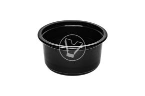 სუპის კონტეინერი K115, 350 მლ, შავი (სტიროპლასტი)
