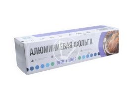 ფოლგა-ფირი, 30 სმ*55მ*14მკრ  ყუთში დანით