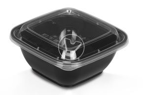 კონტეინერი SpK-126 (12x12) ძირი, 350 მლ, შავი