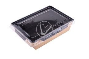 სალათის თასი Eco OpSalad 500 მლ.  "Black series" GEOBOX-500/Black