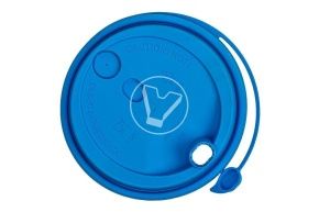 თავსახური, d-90, ცისფერი, მქრქალი, სარქველით და სასმელი ნახვრეტით