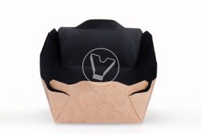 Салатник Eco OpSalad 800 мл. Черный, DoEco без крышки (+крышка 3301713)