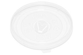 გამჭვირვალე პლასტიკის სახურავი 90 მმ PET ქაღალდის სუპის თასისთვის 380/520 მლ. OneBo