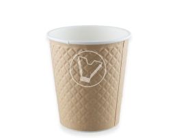 ჭიქა "Waffle Kraft", 250 მლ, ორშრიანი (280 მლ პირამდე)