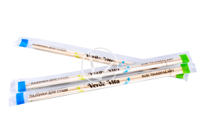 Sushi sticks, length - 230 mm, in transparent packageing with toothpick