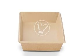 800 მლ-იანი სასალათე დაბალი, კრაფტისფერი( თავსახურის კოდი 3308501, 33085)