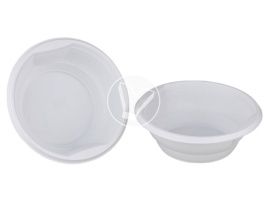 თეფში ღრმა, 500 მლ, თეთრი (PP, სტიროპლასტი)