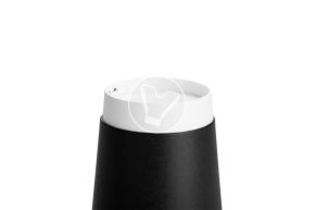 შავი ორშრიანი ჭიქა ცხელი სასმელებისთვის 400 მლ (VERDE VITA) 