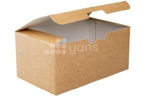 შეფუთვა EcoFast food box, L, 150*91*70 კრაფტი (DOECO)