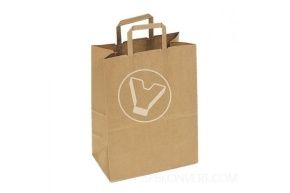 პარკი ბრტყელი სახელურებით, 320*200*370 მმ, კრაფტი