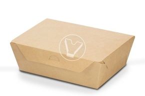 ლანჩ-ბოქსი CraftBox მუყაო, 1000 მლ, 170/190*130/150*50 მმ, კრაფტი