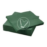 ქაღალდის ხელსახოცები, 24x24 სმ, 1 შრე, 400 ც., მწვანე