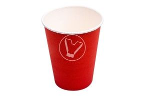 ჭიქა, 350 მლ, წითელი (Unikscup)